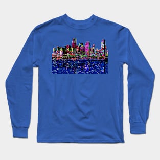 Miami in graffiti Long Sleeve T-Shirt